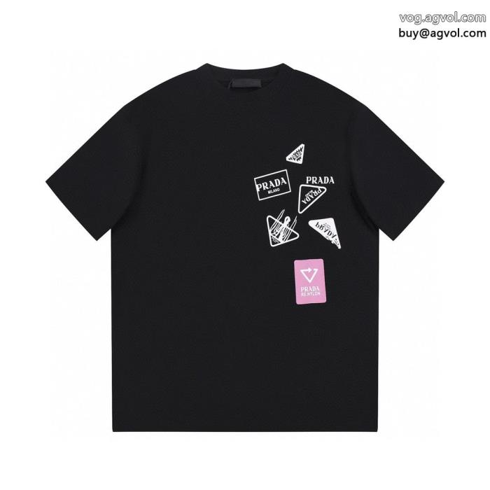 超あたたかい大注目国内完売数量限定コピー ブランド 優良PRADA半袖Tシャツ_0_3