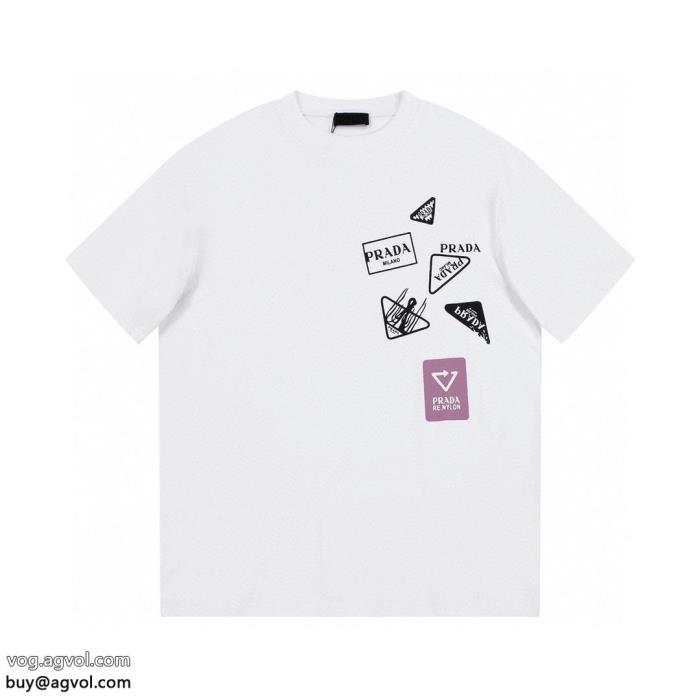 超あたたかい大注目国内完売数量限定コピー ブランド 優良PRADA半袖Tシャツ_0_4