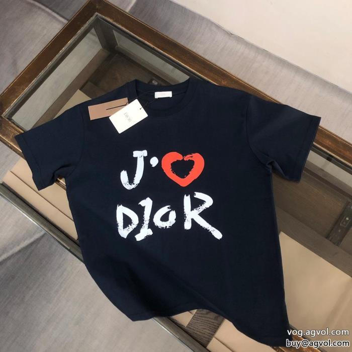 ブランド 激安ディオール上品さ漂うきちんと感が強い半袖Tシャツ_0_0