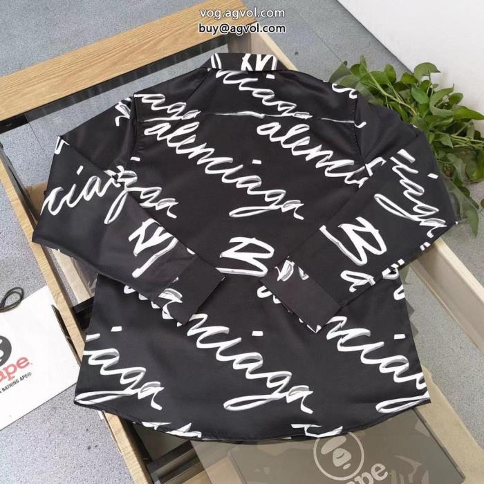 激レアファッション感満々長袖シャツbalenciagaブランド アクセサリー 激安_0_1