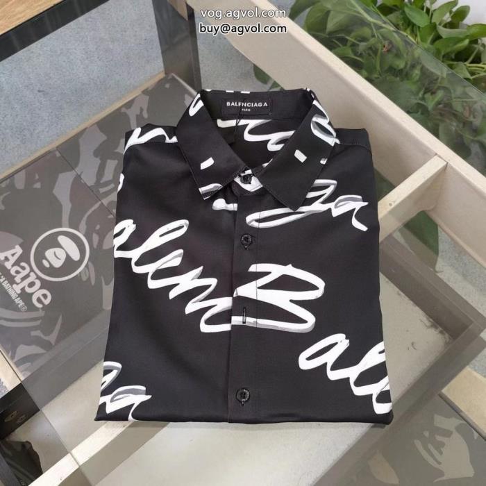 激レアファッション感満々長袖シャツbalenciagaブランド アクセサリー 激安_0_2