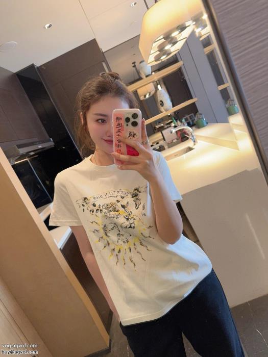 半袖Tシャツブランド コピー ショップディオール柔らかな着心地完売間近_0_2