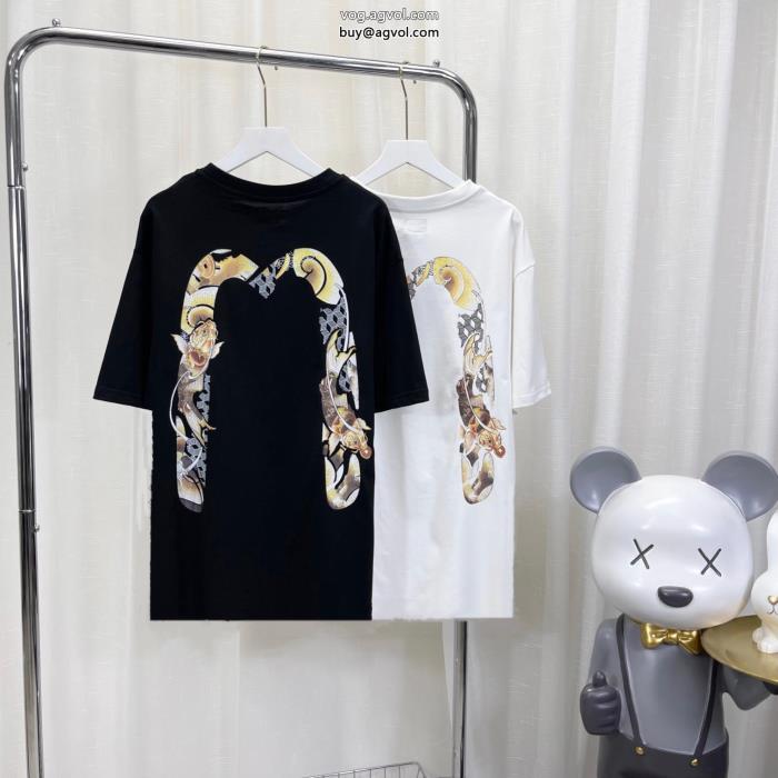 ブランド 激安 雑誌掲載今年らしい着こなしEVISU半袖Tシャツ_0_0