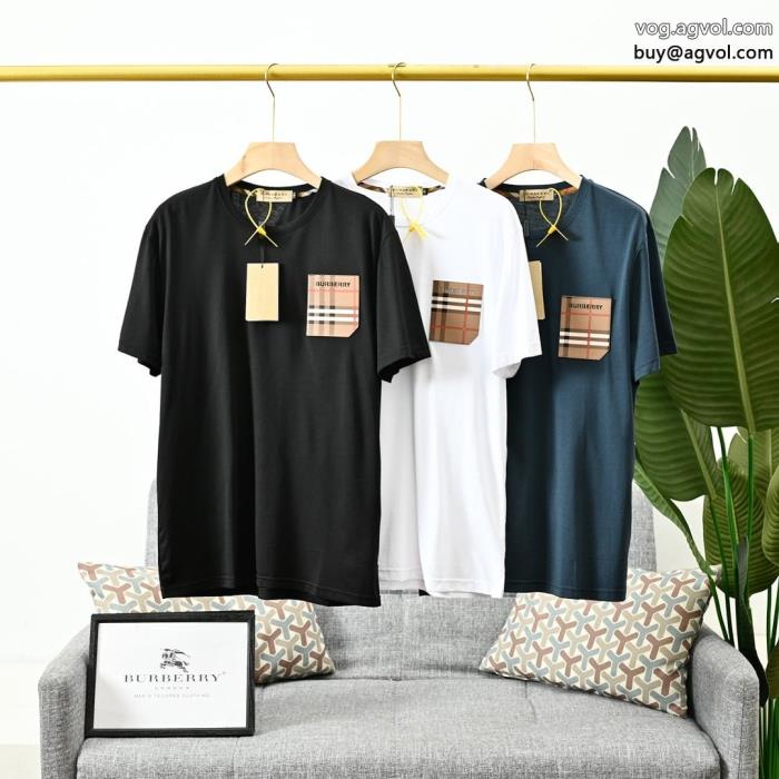 バーバリースーパー コピー  トレンドを追求した新作視線を集めて半袖Tシャツ_0_2