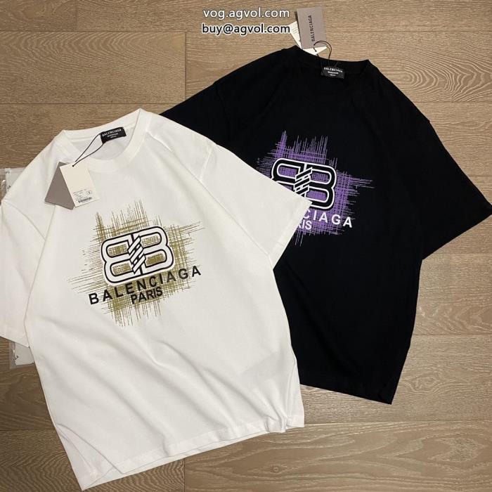 balenciagaカジュアルで気分爽快完売目前通販 ブランド半袖Tシャツ_0_0