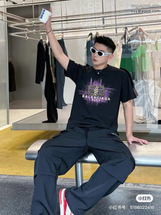 balenciagaカジュアルで気分爽快完売目前通販 ブランド半袖Tシャツ_0_2