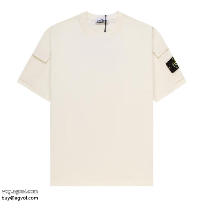 Stone Island新作夏の優秀アイテム高級感あるスタイル半袖Tシャツ激安 ブランド_0_1