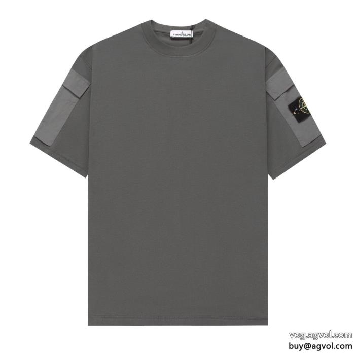 Stone Island新作夏の優秀アイテム高級感あるスタイル半袖Tシャツ激安 ブランド_0_2