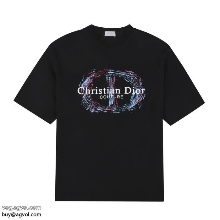 コピー 品 ブランド半袖Tシャツディオール爽やかな色合い今季はファション感漂う_0_0