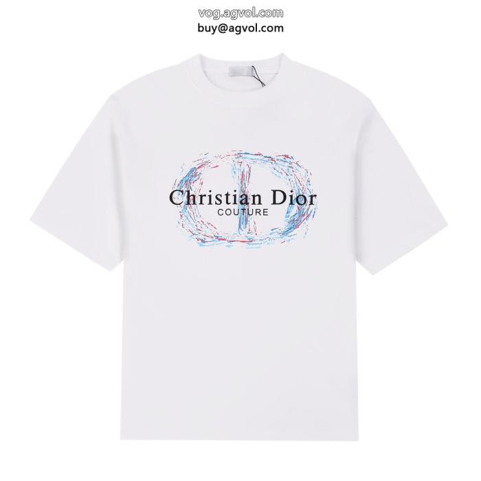 コピー 品 ブランド半袖Tシャツディオール爽やかな色合い今季はファション感漂う_0_3
