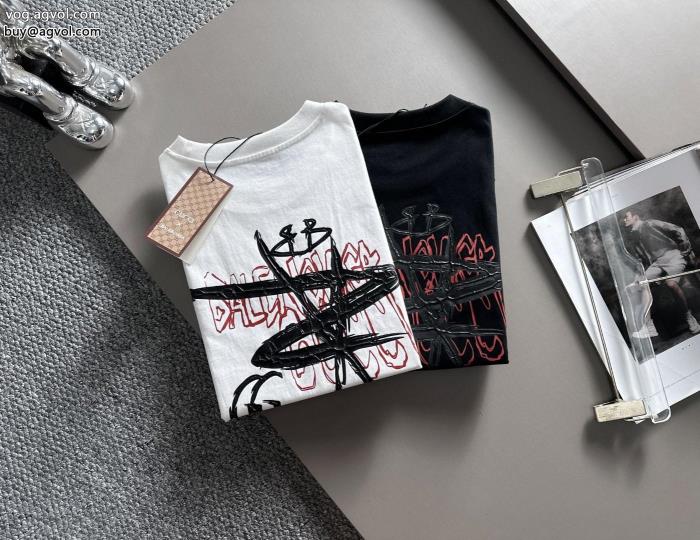 ブームは再熱中今季のトレンド人気新作ブランド 偽物 激安半袖Tシャツbalenciaga_0_4