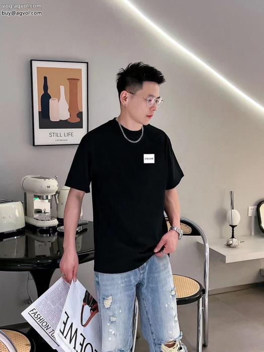 存在感大ハイセンスCELINEブランド スーパー コピー 舗半袖Tシャツ_0_2