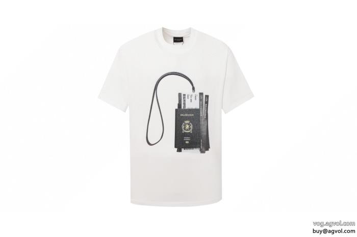半袖Tシャツブランド スーパー コピー 通販23SS 異素材絶妙な抜け感balenciaga_0_1