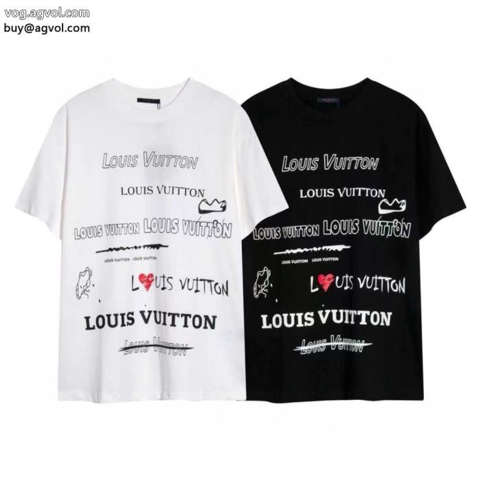 激安 ブランド軽やかな印象2024SSコレクションに新着LOUIS VUITTON半袖Tシャツ_0_0