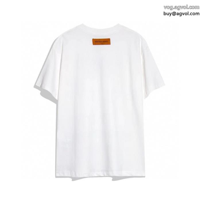 激安 ブランド軽やかな印象2024SSコレクションに新着LOUIS VUITTON半袖Tシャツ_0_2