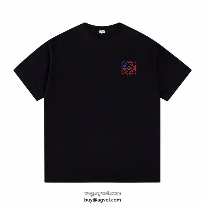 コピー 品 ブランド半袖TシャツLOEWE高級感ある知的な雰囲気夏着物_0_0