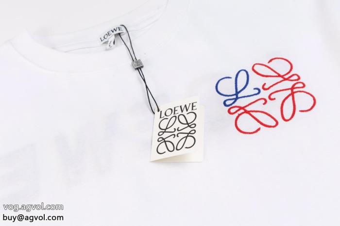 コピー 品 ブランド半袖TシャツLOEWE高級感ある知的な雰囲気夏着物_0_4