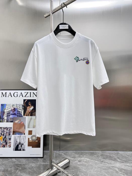 ルイ ヴィトンブランド 通販半袖Tシャツ適度な光沢感があり必見素敵お上品_0_1