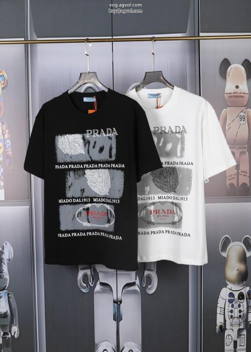 ユニセックススタイルギフトＯＫ半袖Tシャツ偽物 ブランド 激安PRADA_0_0