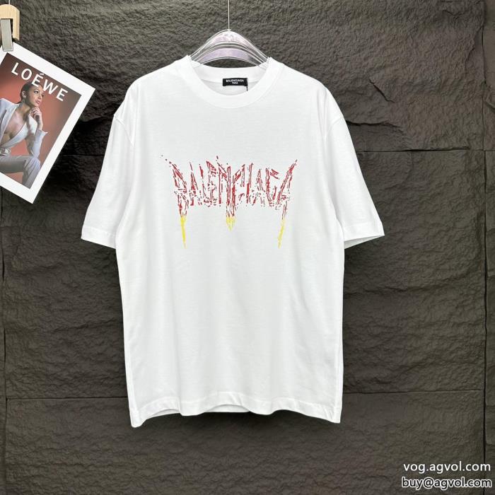 夏限定23AWの最新アイテム半袖Tシャツバレンシアガ激安 ブランド_0_0