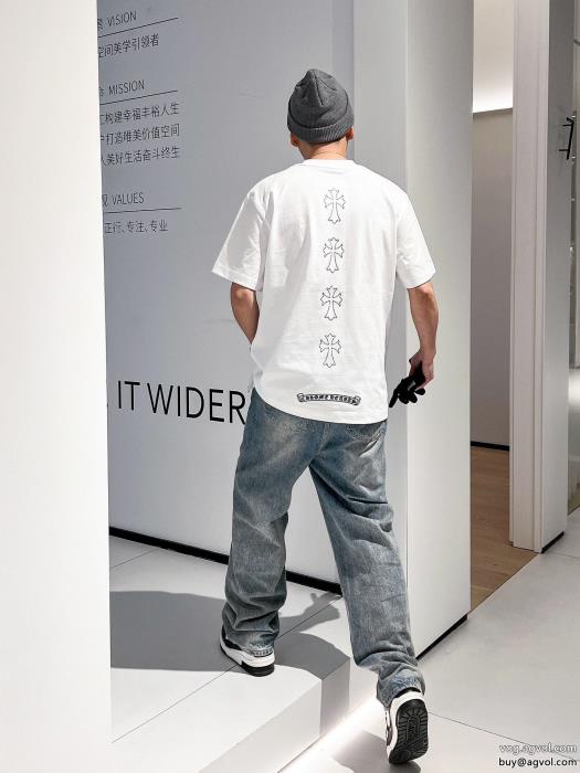ブランド レプリカ半袖TシャツCHROME HEARTS最新人気　話題沸騰中夏らしい爽やかさ_0_0