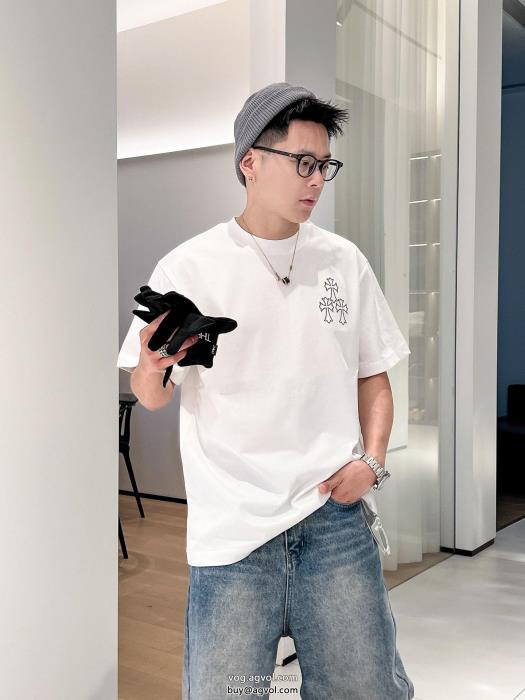 ブランド レプリカ半袖TシャツCHROME HEARTS最新人気　話題沸騰中夏らしい爽やかさ_0_1