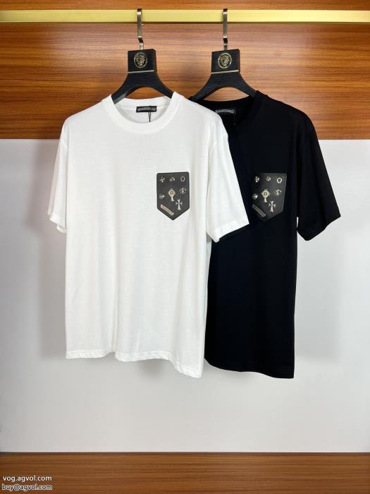 海外限定通気性と吸汗性に優れブランド フェイククロムハーツ半袖Tシャツ_0_2