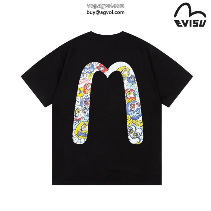 偽物 ブランド ショップ夏限定大人の可愛さを引き立て半袖TシャツEVISU_0_4
