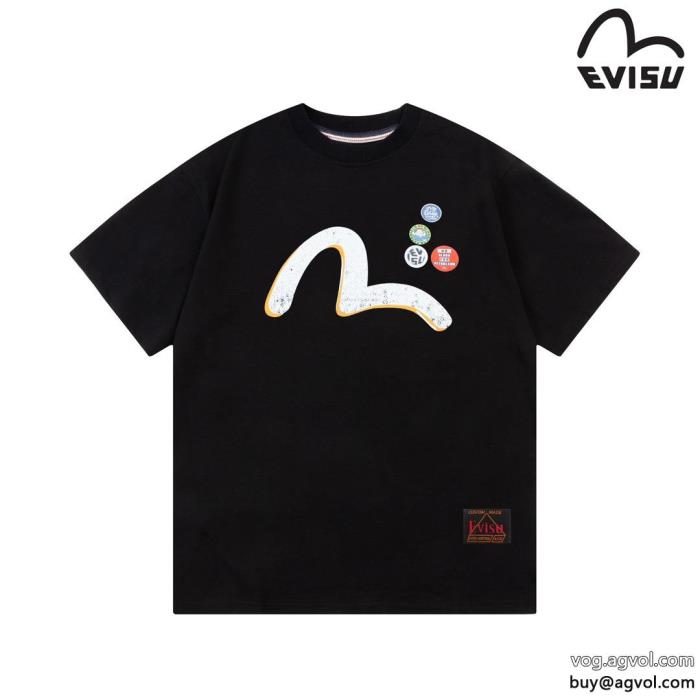 エヴィスコピー ブランド半袖TシャツVIPセールで奇跡全体的に調和のある_0_1