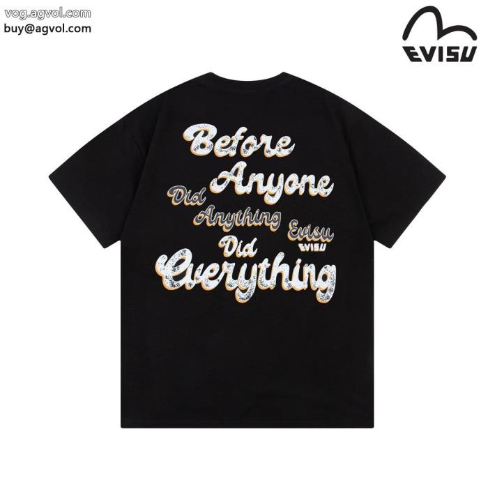 エヴィスコピー ブランド半袖TシャツVIPセールで奇跡全体的に調和のある_0_2