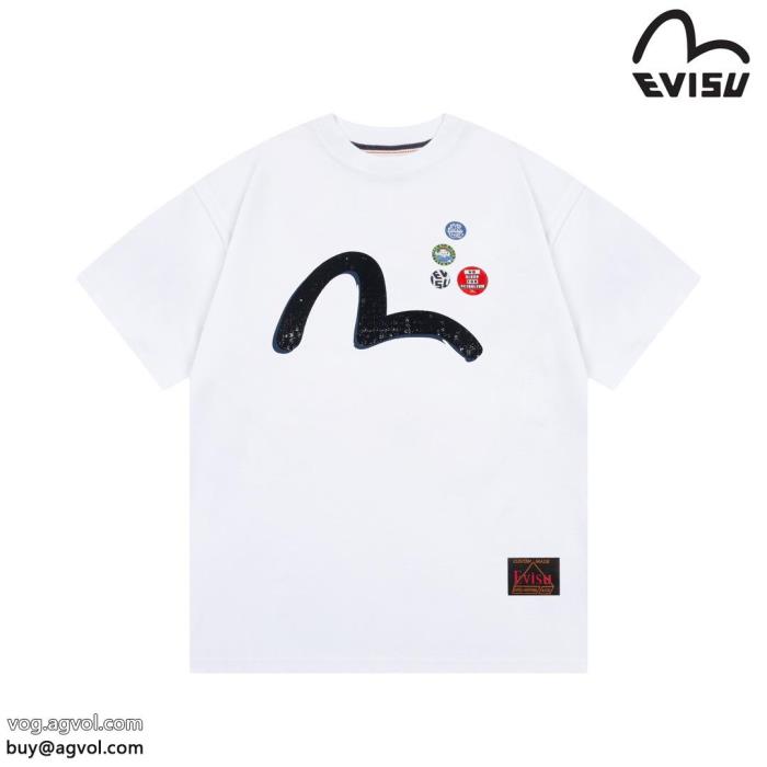 エヴィスコピー ブランド半袖TシャツVIPセールで奇跡全体的に調和のある_0_3