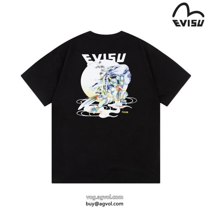 ブランド コピー  半袖TシャツEVISU意外と相性がいい在庫確保済_0_2