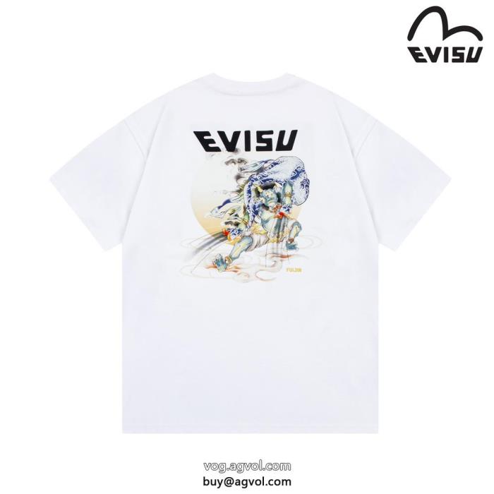 ブランド コピー  半袖TシャツEVISU意外と相性がいい在庫確保済_0_4