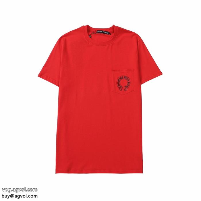 半袖Tシャツ肌触りの良いサラりと品が良いブランド コピー 激安CHROME HEARTS_0_0