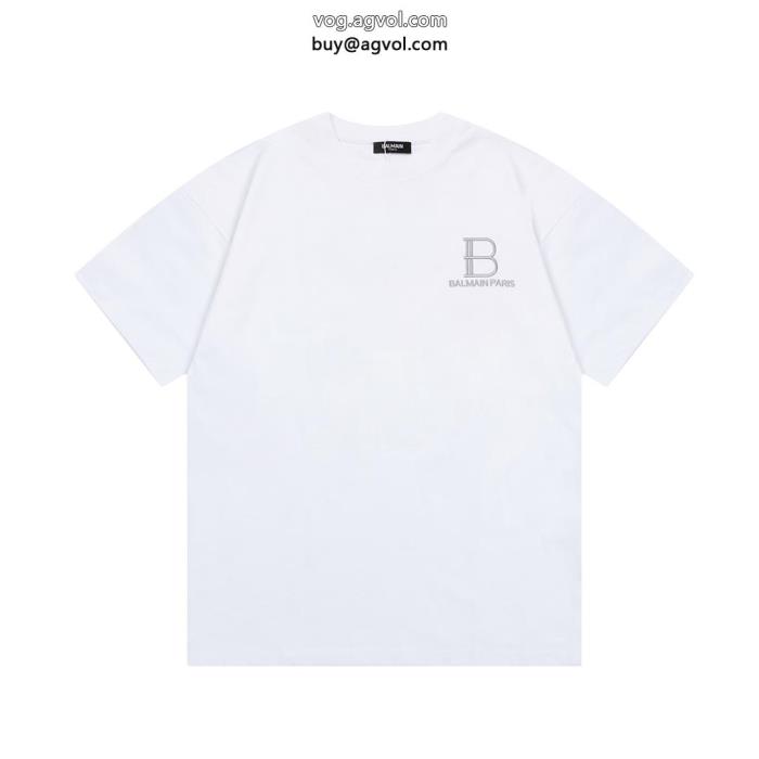 バルマン偽物 ブランド半袖Tシャツ数量限定奇跡の入荷完売必至_0_4