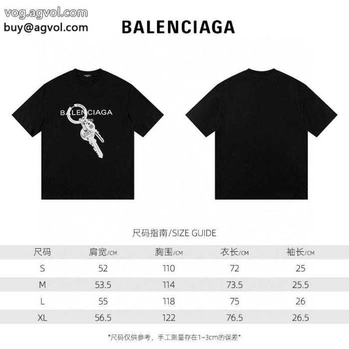 完売目前2024年の最新アイテム偽 ブランド半袖Tシャツbalenciaga_0_1