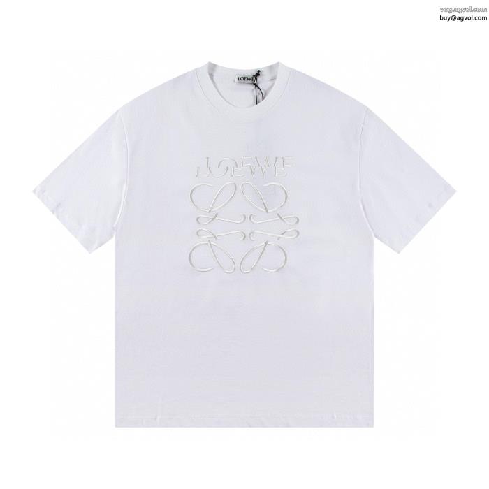 LOEWE半袖Tシャツ高品質素材抜け感のある夏着物ブランド コピー 販売 _0_3