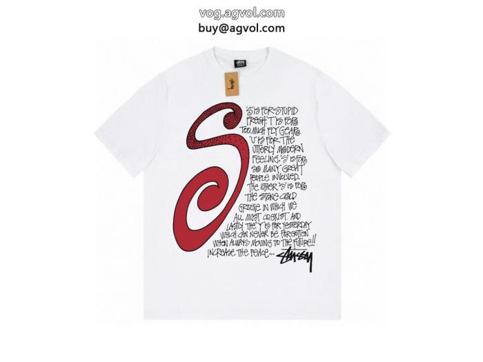 STUSSY半袖Tシャツ上品さ漂う使い勝手のよさが魅力偽 ブランド _0_1