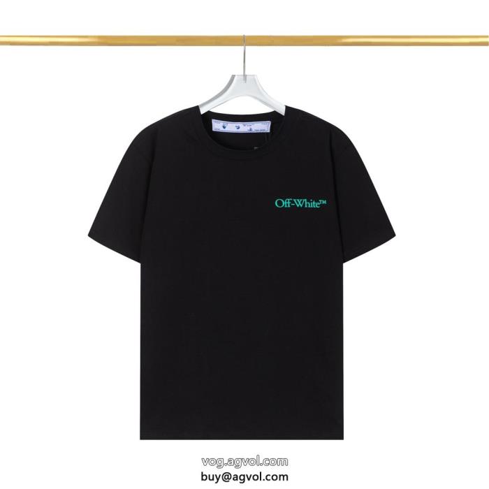 大人着用可オフィスにもコピー 品 ブランド半袖TシャツOff-White_0_1
