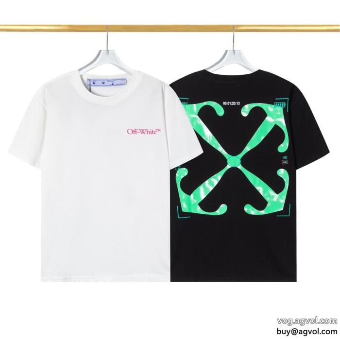 大人着用可オフィスにもコピー 品 ブランド半袖TシャツOff-White_0_3