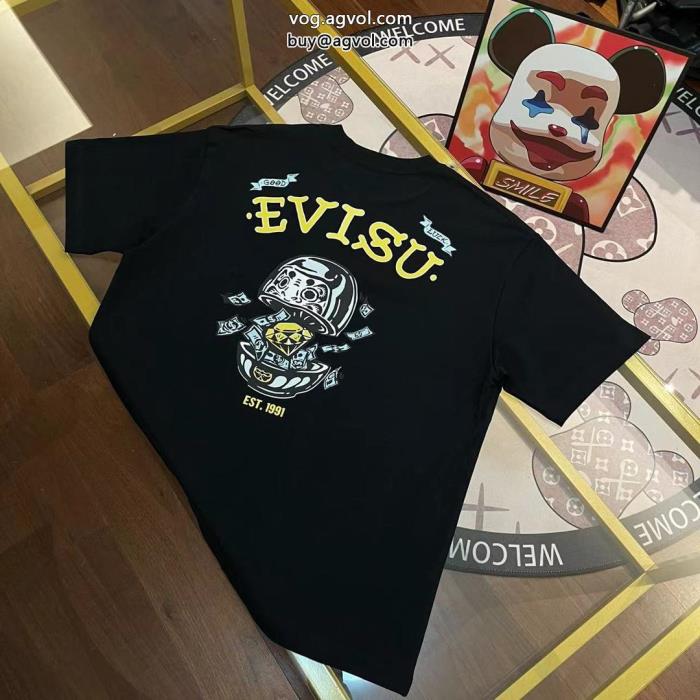 少量入荷☆限定モデルコーデの主役半袖Tシャツエヴィス激安 ブランド_0_1