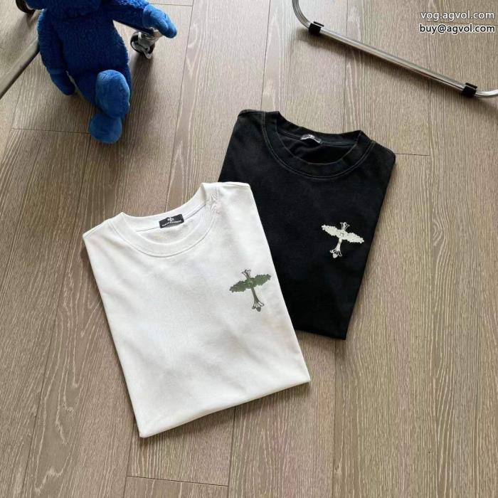 即日対応肌触りの着心地が良く CHROME HEARTS半袖Tシャツブランド 通販 激安_0_2