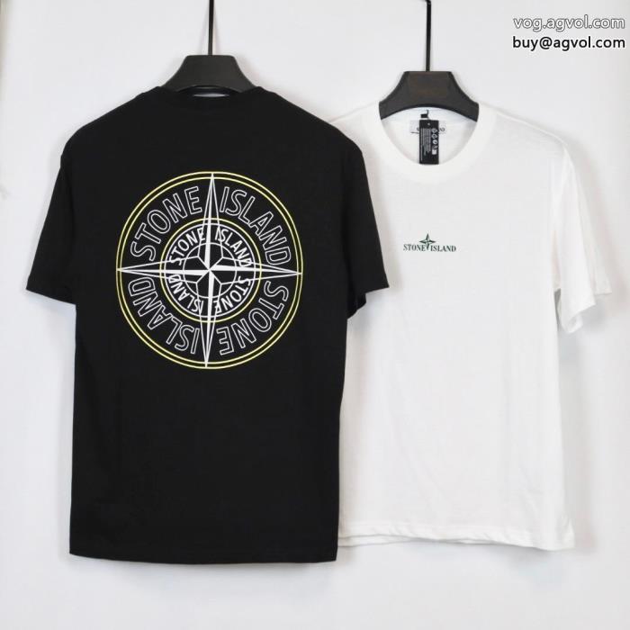 リッチな印象に海外直送半袖TシャツStone Island偽 ブランド_0_1