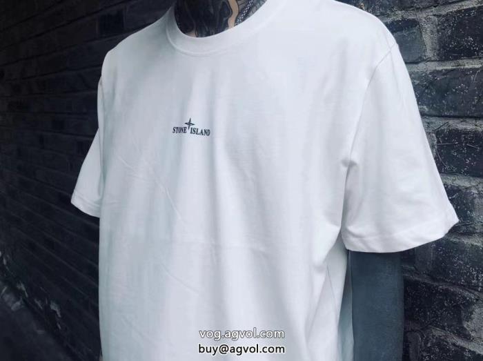 リッチな印象に海外直送半袖TシャツStone Island偽 ブランド_0_3