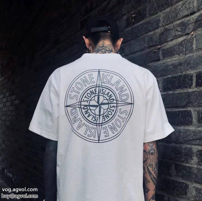 リッチな印象に海外直送半袖TシャツStone Island偽 ブランド_0_4