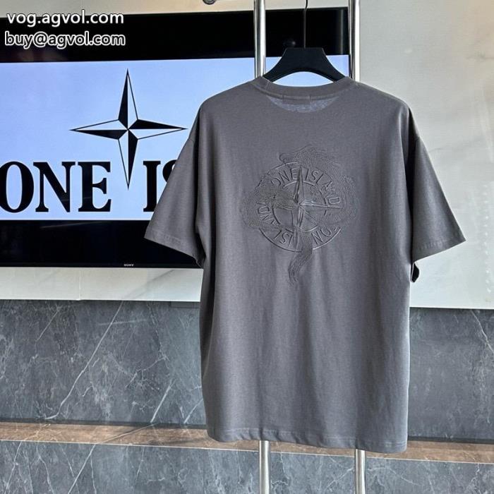 数量限定☆2024SSファッション感度の高い2024トレンドStone Island半袖Tシャツ通販 ブランド_0_1