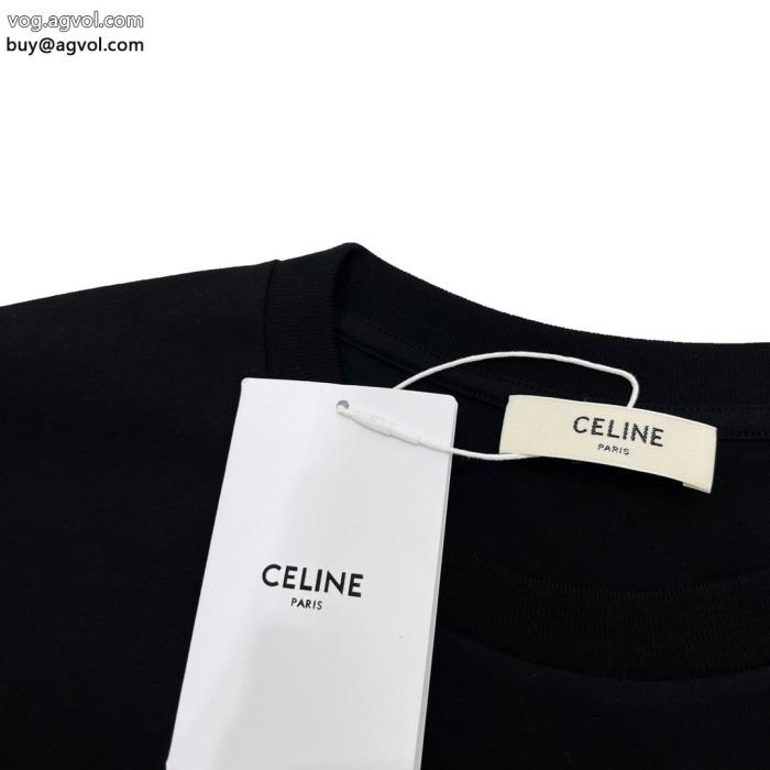 ジュアル感強めの着カワイイ雰囲気スーパー コピー 品CELINE半袖Tシャツ_0_2