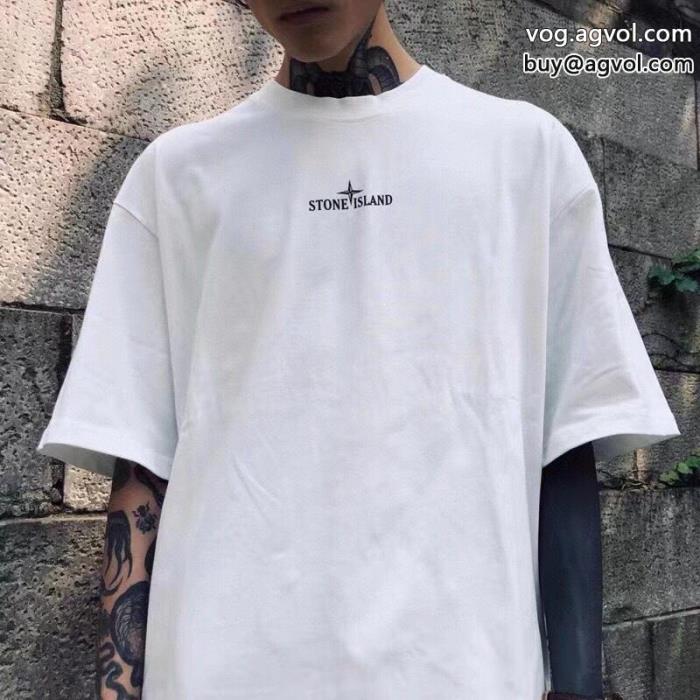 話題のアイテム限定特大セール半袖Tシャツ偽 ブランドストーンアイランド_0_0