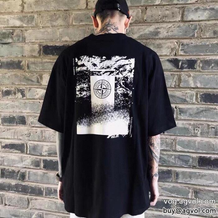 話題のアイテム限定特大セール半袖Tシャツ偽 ブランドストーンアイランド_0_1