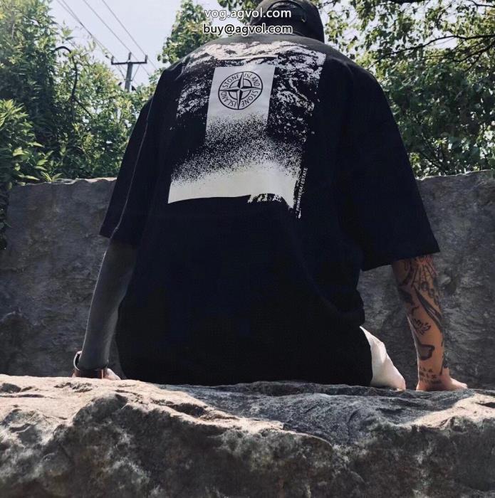 話題のアイテム限定特大セール半袖Tシャツ偽 ブランドストーンアイランド_0_2